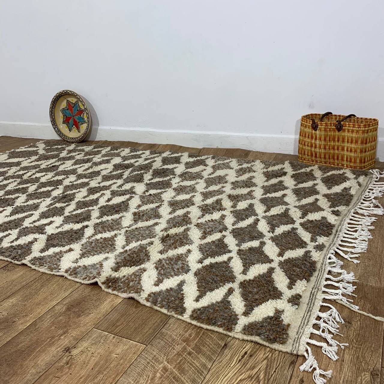 Handmade Moroccan Berber rug 242 X 142 CM