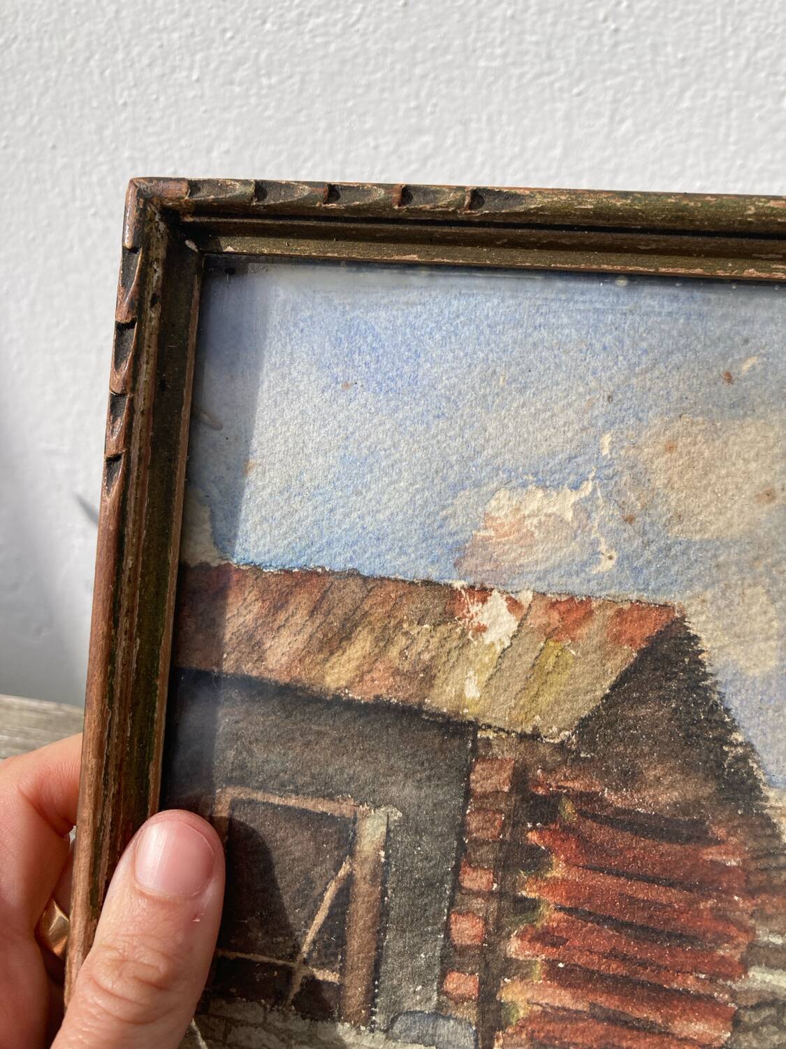 Tableau aquarelle sur papier de montagne