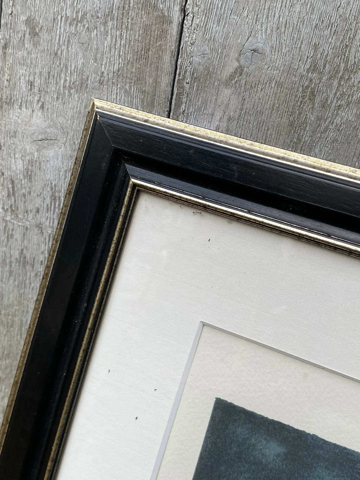 Large signed vintage lithograph