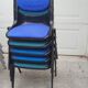 Set of 5 Vintage Dorsal chairs by designers Emilio Ambasz & Giancarlo.