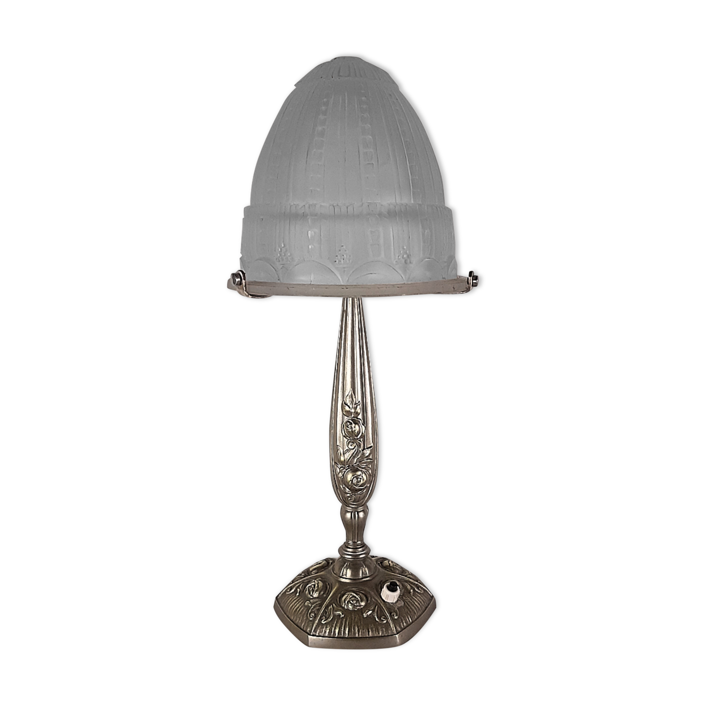 Art Deco period lamp signed MULLER Frères H 40cm