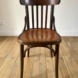 Curved wooden bistro chair 40s 50s