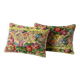 Set of 2 vintage velvet cushion covers 41x61 cm