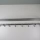 Wall-mounted coat rack Bauhaus / Art Deco in chrome metal, 1920s