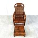 Mid century rattan and bamboo garden chair, 1950s