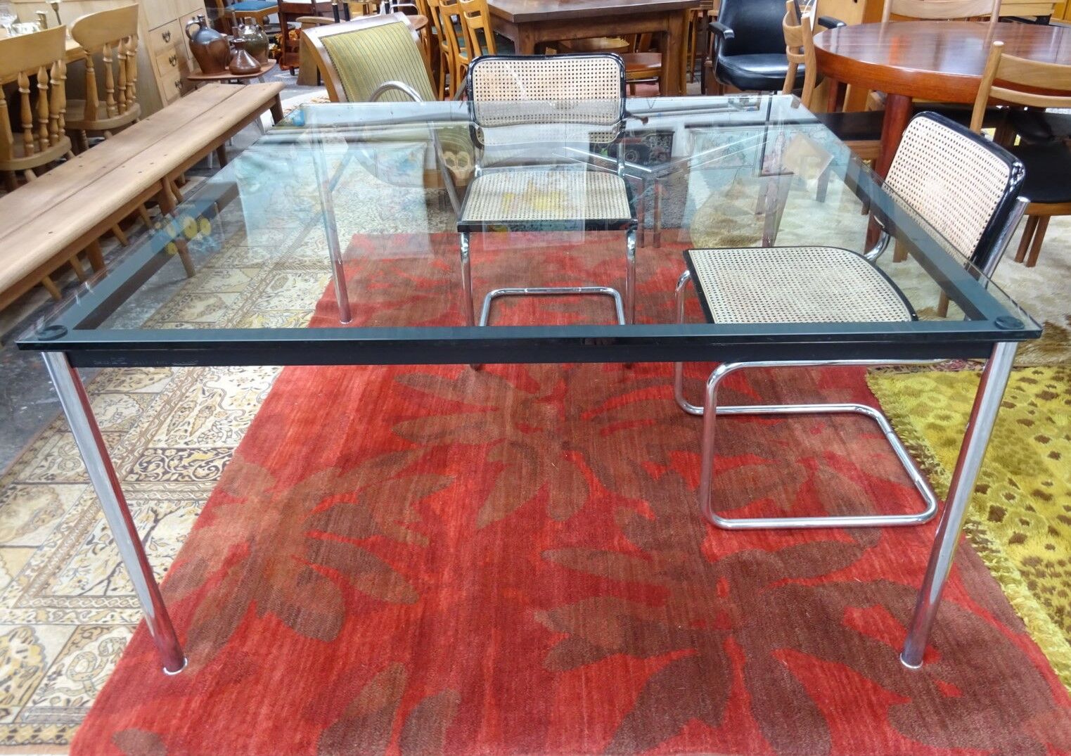 Table haute LC10 Le Corbusier édition Cassina