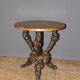 Brutalist pedestal table in vine around 1950