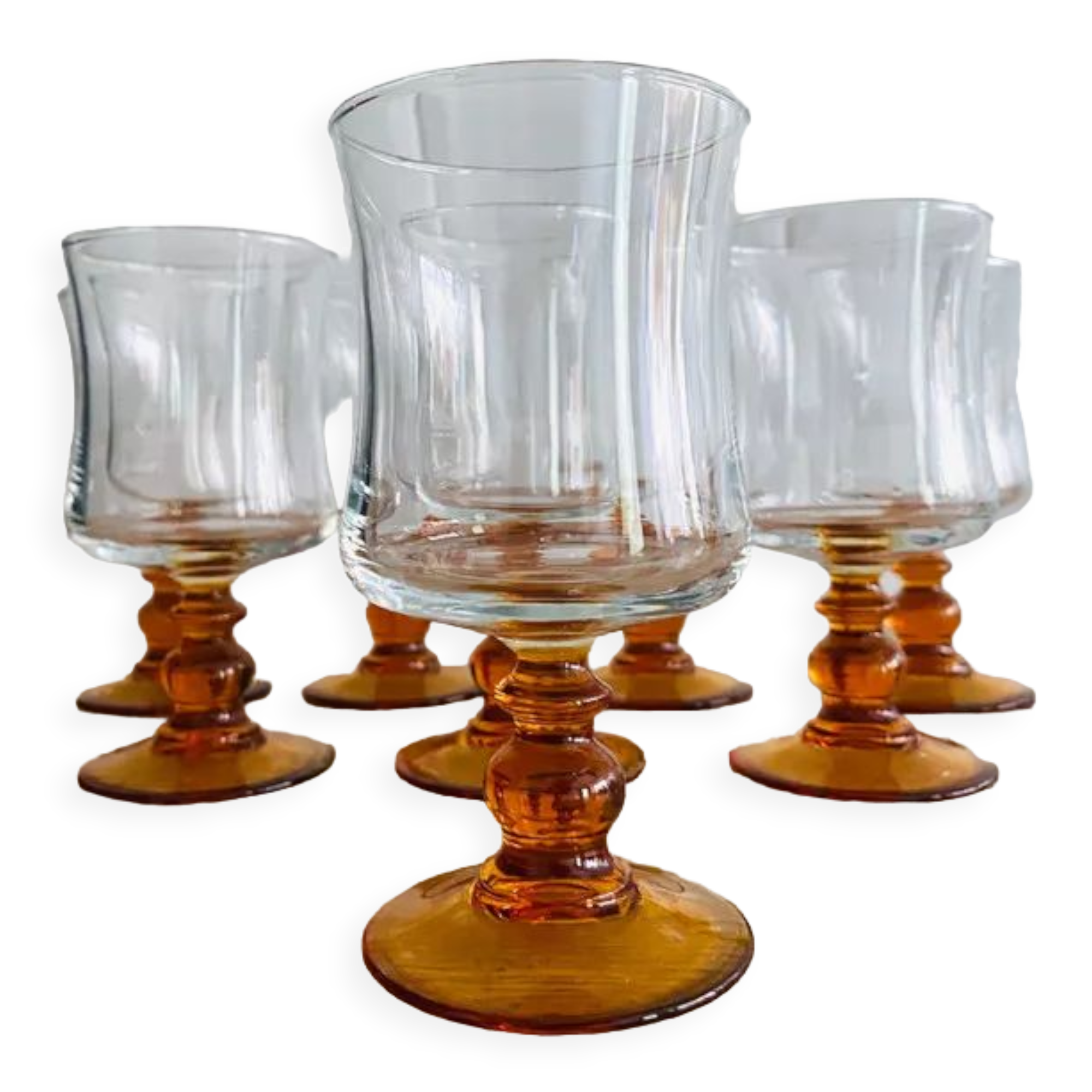 8 Luminarc stemmed glasses