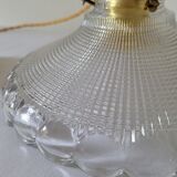 Holophane glass pendant lamp