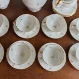 Foëcy porcelain coffee set - SFP - White and gold