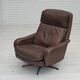 1970s, Danish swivel armchair with footstool by Madsen & Schubel.