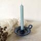 Signed terracotta thumb candle holder
