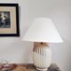 Modernist earthenware lamp