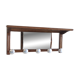 Solid wood and chrome metal coat rack - mid 20th century.