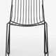 Stackable metal chair for outdoor and indoor use