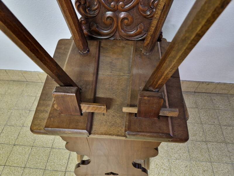 Old pair of Alsatian chairs - 19th century