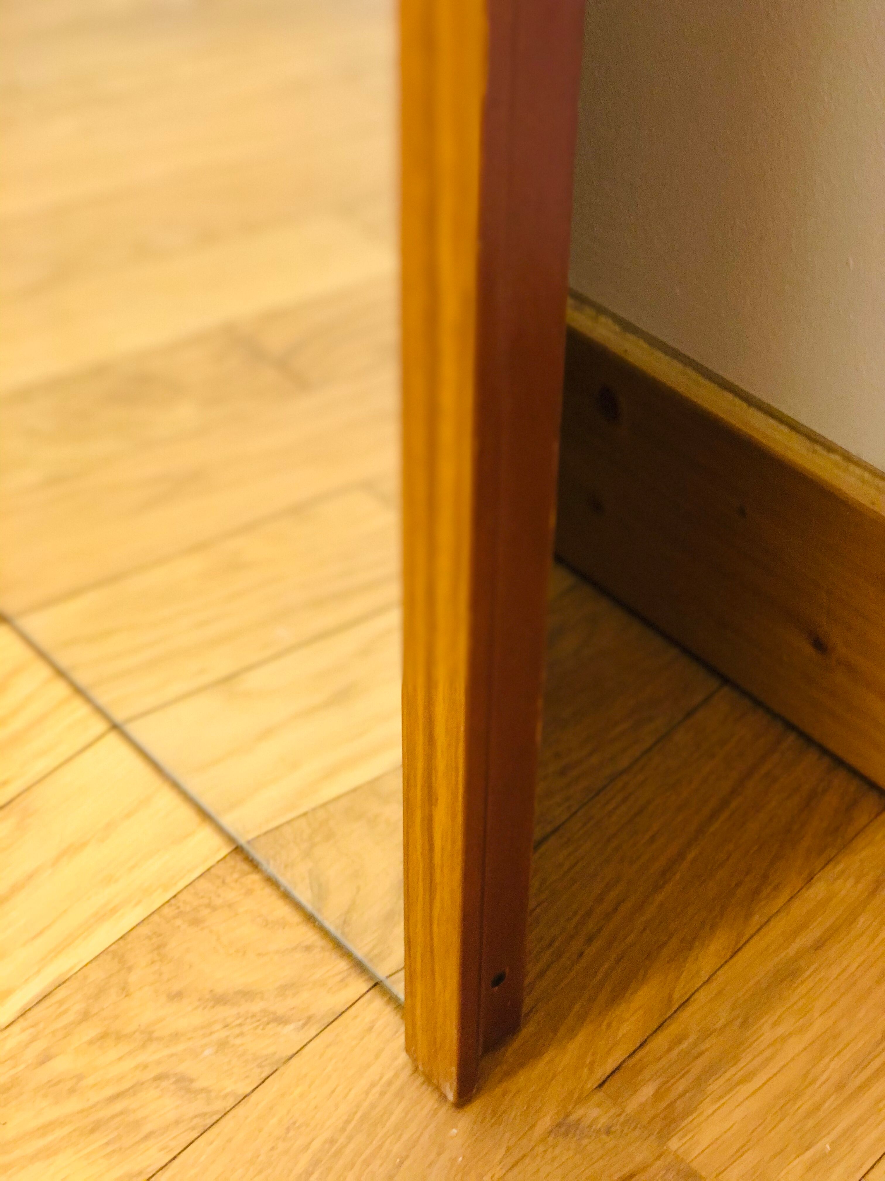 Scandinavian teak mirror 112 cm x 46 cm