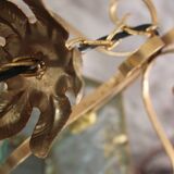 Glass and brass suspension