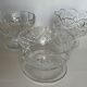 Set of 3 crystal cups