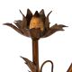 Stunning Italian Gilt Metal Wheat Sheaf candle Wall Sconce 1950s