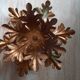 Pairs of golden foliage-style wall lights