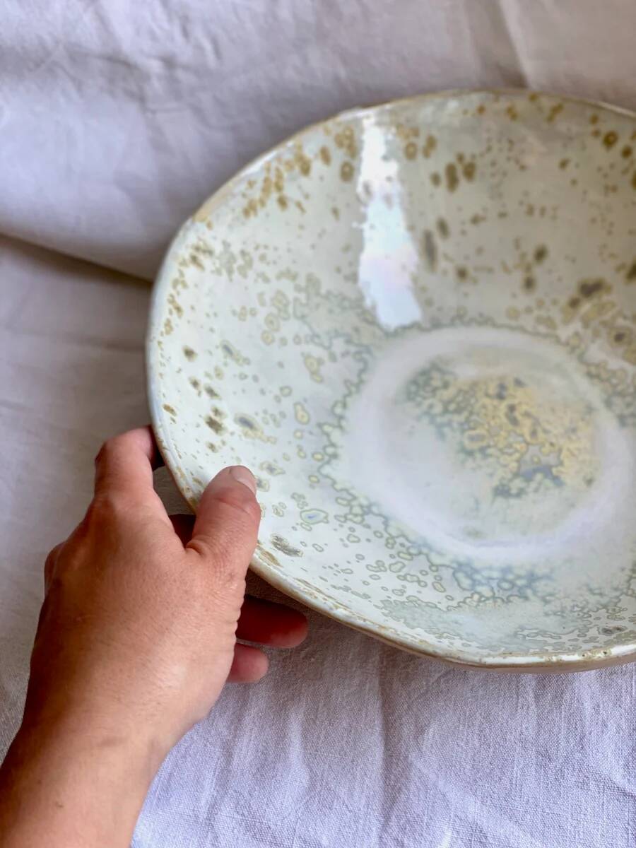 Salad bowl - Ø28 cm - Soft stoneware - lunar white