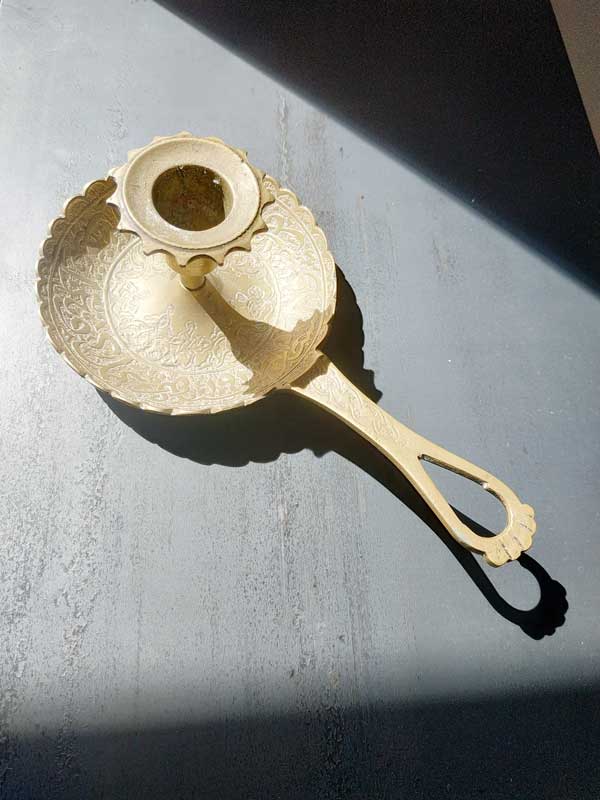 Brass candle holder