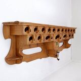 Kitchen shelf / Archelle in sherry wood with 18 drawers and coffee grinder