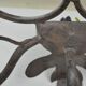 Pair of grey patinated iron wall lamps