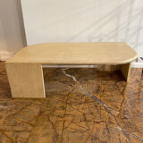 Italian Mid-Century Travertine Coffee Table