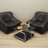 Leather armchair, Italian design, 1960s, production: Italy