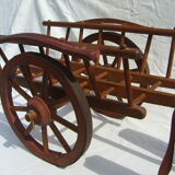 Wooden Toy char a oxen old Dejou