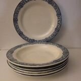 6 plates Salins model Bristol Tierra del Fuego