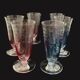 6 Arques crystal flutes stamped CDA