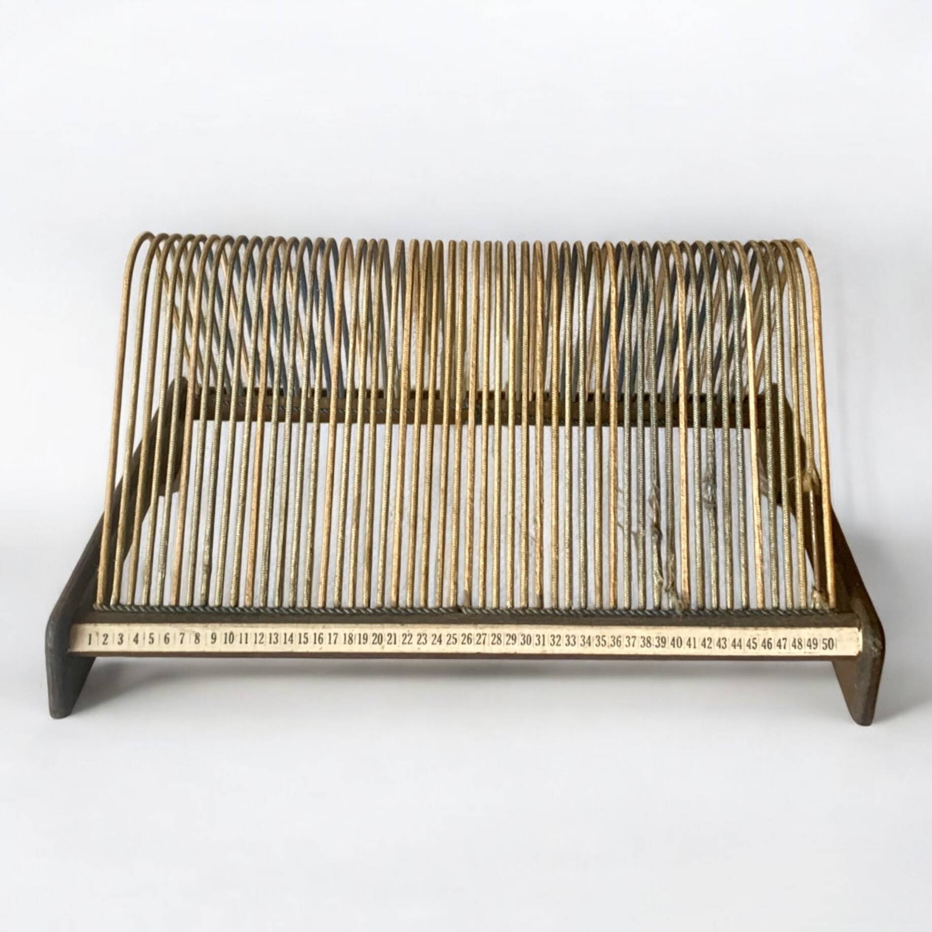 Vintage record holder for 50 vinyls - 1960s