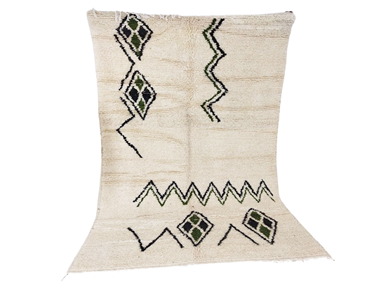 Handmade moroccan berber carpet 253 x 153 cm