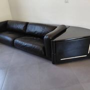 Cini Boeri - Gradual Lounge Sofa Black Leather Knoll/Gavina
