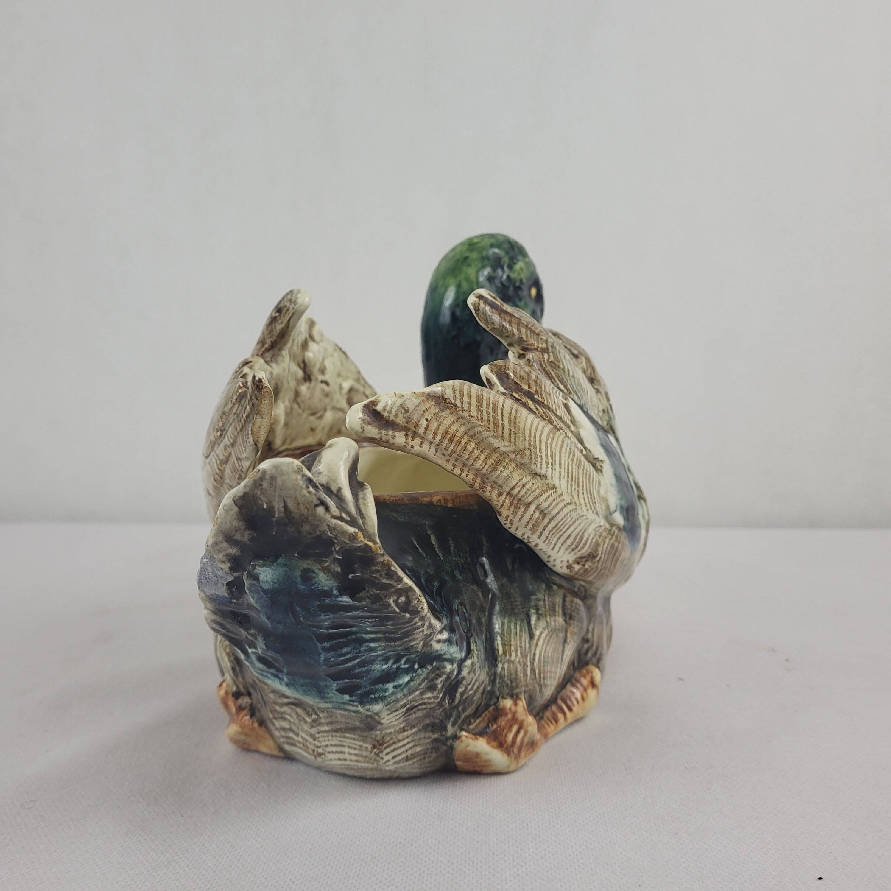 Duck majolica planter, planter, 1900