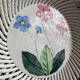 Woven ceramic fruit bowl from the 1950s