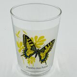 6 vintage butterfly glasses