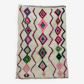 Handmade wool Berber rug 176 X 120 CM