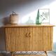 Rattan, wicker and bamboo vintage - bar furniture - feet compass buffet