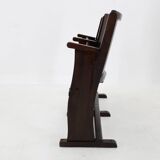 1970 two seater cinema bench by ton, czechoslovakia