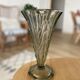 Art deco vase in grey glass