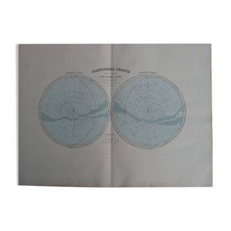 Old celestial planisphere