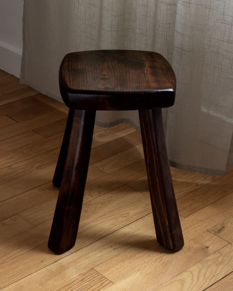 Pine stool feet trumpet, Alpine folk art, 2nd half of the twentieth century