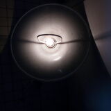 White perforated sheet metal chandelier