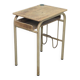 Simple school desk from 1960 with locker.