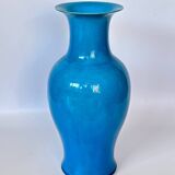 Large turquoise porcelain vase