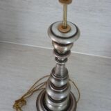 Old turned wooden lamp foot
